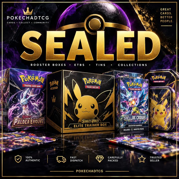 Sealed: booster boxes, ETBs, tins and collections